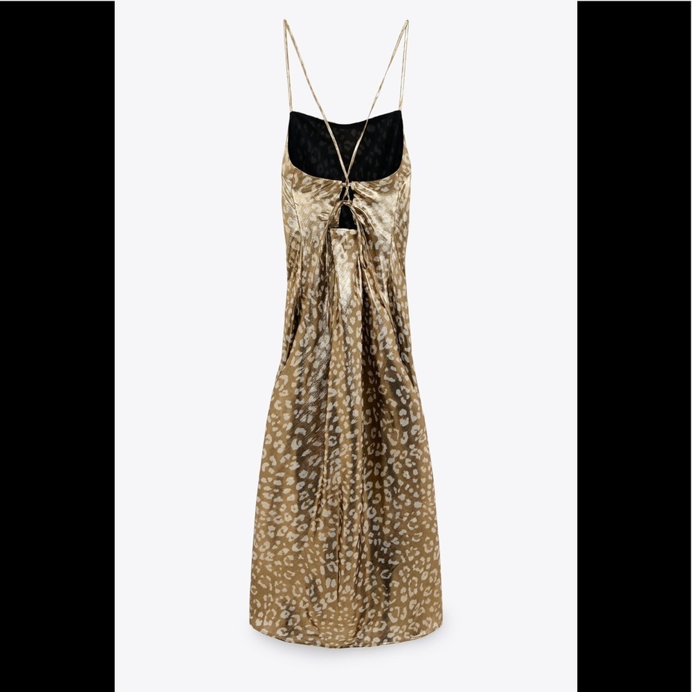 New Zara Satin Effect Lingerie Dress - Picture 4 of 15